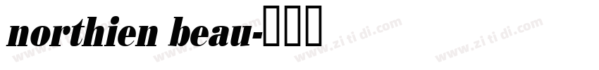 northien beau字体转换